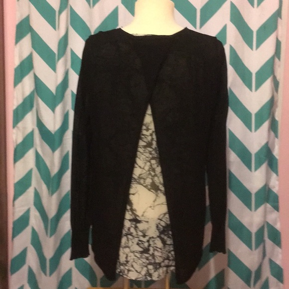 Black long sleeve top, petite - Picture 3 of 4